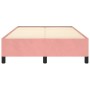 Pink velvet bed frame 120x190 cm by vidaXL, Beds and slatted bases - Ref: Foro24-3269656, Price: 114,48 €, Discount: %