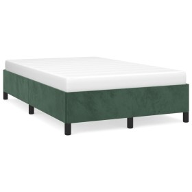 Estructura de cama terciopelo verde 120x190 cm de vidaXL, Camas y somieres - Ref: Foro24-3269654, Precio: 114,99 €, Descuento: %