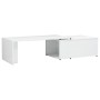 Mesa de centro madera contrachapada blanco brillo 150x50x35 cm de vidaXL, Mesas de centro - Ref: Foro24-801343, Precio: 114,4...