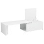 Glossy white plywood coffee table 150x50x35 cm by vidaXL, Coffee table - Ref: Foro24-801343, Price: 114,42 €, Discount: %