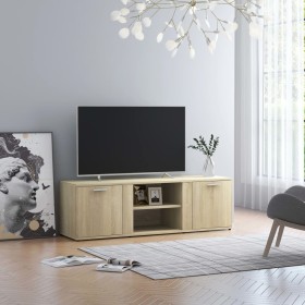 Mueble de TV madera contrachapada color roble 120x34x37 cm de vidaXL, Muebles TV - Ref: Foro24-801164, Precio: 74,49 €, Descu...