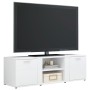 Hochglanzweißer TV-Schrank aus Sperrholz, 120 x 34 x 37 cm von vidaXL, TV-Möbel - Ref: Foro24-801167, Preis: 61,03 €, Rabatt: %