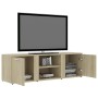 TV-Schrank aus eichenfarbenem Sperrholz, 120 x 34 x 37 cm von vidaXL, TV-Möbel - Ref: Foro24-801164, Preis: 66,48 €, Rabatt: %