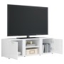 Hochglanzweißer TV-Schrank aus Sperrholz, 120 x 34 x 37 cm von vidaXL, TV-Möbel - Ref: Foro24-801167, Preis: 61,03 €, Rabatt: %