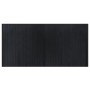 Alfombra rectangular bambú negro 100x200 cm de vidaXL, Alfombras - Ref: Foro24-376942, Precio: 32,95 €, Descuento: %