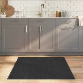 Gray bamboo square rug 100x100 cm by vidaXL, Rugs - Ref: Foro24-376940, Price: 19,37 €, Discount: %