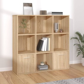 Regal aus Sonoma-Eichensperrholz, 98 x 30 x 98 cm von vidaXL, Bücherregale und Regale - Ref: Foro24-801119, Preis: 97,47 €, R...