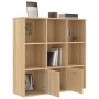 Regal aus Sonoma-Eichensperrholz, 98 x 30 x 98 cm von vidaXL, Bücherregale und Regale - Ref: Foro24-801119, Preis: 101,70 €, ...