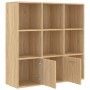 Regal aus Sonoma-Eichensperrholz, 98 x 30 x 98 cm von vidaXL, Bücherregale und Regale - Ref: Foro24-801119, Preis: 101,70 €, ...