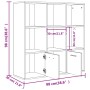 Sonoma oak plywood shelving 98x30x98cm by vidaXL, Bookcases and shelves - Ref: Foro24-801119, Price: 101,46 €, Discount: %