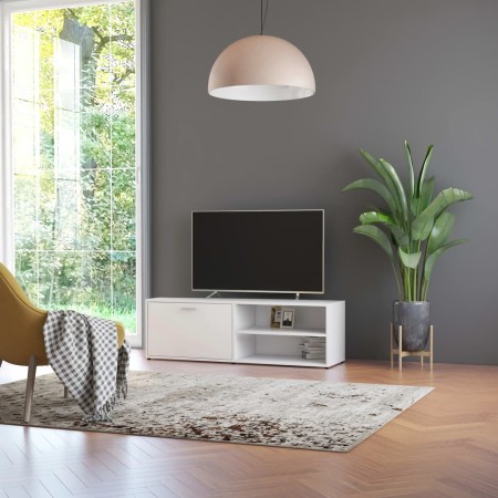 TV stand made of white plywood 120x34x37 cm by vidaXL, TV Furniture - Ref: Foro24-801152, Price: 55,62 €, Discount: %