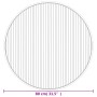 Round gray bamboo rug 80 cm by vidaXL, Rugs - Ref: Foro24-376982, Price: 15,42 €, Discount: %