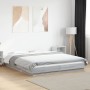 Estructura de cama madera de ingeniería gris Sonoma 150x200 cm de vidaXL, Camas y somieres - Ref: Foro24-3281187, Precio: 160...