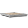 Estructura de cama madera de ingeniería gris Sonoma 150x200 cm de vidaXL, Camas y somieres - Ref: Foro24-3281187, Precio: 160...