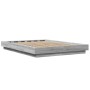 Estructura de cama madera de ingeniería gris Sonoma 120x200 cm de vidaXL, Camas y somieres - Ref: Foro24-3281201, Precio: 150...