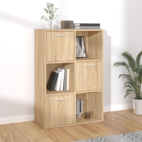 Plywood oak storage cabinet 60x29.5x90 cm by vidaXL, Bookcases and shelves - Ref: Foro24-801137, Price: 73,87 €, Discount: %