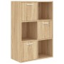 Plywood oak storage cabinet 60x29.5x90 cm by vidaXL, Bookcases and shelves - Ref: Foro24-801137, Price: 76,91 €, Discount: %