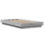 Estructura de cama madera de ingeniería gris Sonoma 90x200 cm de vidaXL, Camas y somieres - Ref: Foro24-3281215, Precio: 137,...