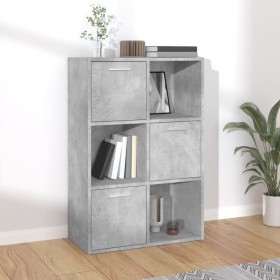 Gray plywood storage cabinet 60x29.5x90 cm by vidaXL, Bookcases and shelves - Ref: Foro24-801138, Price: 64,83 €, Discount: %