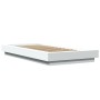 Estructura de cama madera de ingeniería blanca 100x200 cm de vidaXL, Camas y somieres - Ref: Foro24-3281203, Precio: 138,99 €...