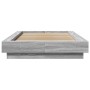 Estructura de cama madera de ingeniería gris Sonoma 90x190 cm de vidaXL, Camas y somieres - Ref: Foro24-3281243, Precio: 132,...