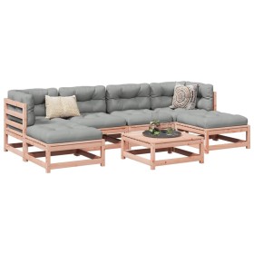 7-teiliges Gartensofa-Set mit Kissen aus Douglasienholz von vidaXL, Gartensets - Ref: Foro24-3295824, Preis: 591,11 €, Rabatt: %