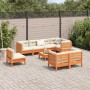 9-piece garden sofa set with wax-brown pine wood cushions by vidaXL, Garden sets - Ref: Foro24-3299516, Price: 814,17 €, Disc...