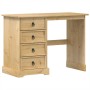 Corona dressing table solid pine wood 104x47x75 cm by vidaXL, Desks - Ref: Foro24-4005684, Price: 140,24 €, Discount: %