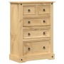 Corona chest of drawers solid pine wood 80x43x114 cm by vidaXL, Storage trunks - Ref: Foro24-4005671, Price: 196,61 €, Discou...