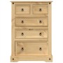 Corona chest of drawers solid pine wood 80x43x114 cm by vidaXL, Storage trunks - Ref: Foro24-4005671, Price: 196,61 €, Discou...