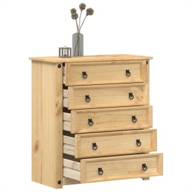 Corona chest of drawers solid pine wood 80x40x89 cm by vidaXL, Storage trunks - Ref: Foro24-4005673, Price: 158,32 €, Discoun...