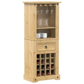 Corona wine rack furniture solid pine wood 56x35x120 cm by vidaXL, Wine and liquor cabinets - Ref: Foro24-4005686, Price: 146...