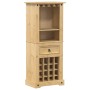 Mueble botellero Corona madera maciza de pino 56x35x120 cm de vidaXL, Armarios para vino y licores - Ref: Foro24-4005686, Pre...