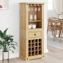 Mueble botellero Corona madera maciza de pino 56x35x120 cm de vidaXL, Armarios para vino y licores - Ref: Foro24-4005686, Pre...