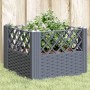 Planter with pegs PP gray 43.5x43.5x43.5 cm by vidaXL, Pots and planters - Ref: Foro24-368009, Price: 31,25 €, Discount: %