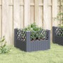 Planter with pegs PP gray 43.5x43.5x43.5 cm by vidaXL, Pots and planters - Ref: Foro24-368009, Price: 31,25 €, Discount: %