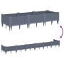 Planter with gray PP pegs 125x40x28.5 cm by vidaXL, Pots and planters - Ref: Foro24-368014, Price: 37,69 €, Discount: %