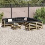 Gartensofa-Set 9-teilig aus imprägniertem Kiefernholz von vidaXL, Gartensets - Ref: Foro24-3299369, Preis: 504,92 €, Rabatt: %