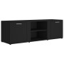 Black plywood TV cabinet 120x34x37 cm by vidaXL, TV Furniture - Ref: Foro24-801162, Price: 77,90 €, Discount: %