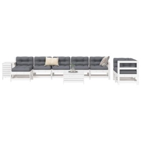 Garden sofa set 10 pieces solid white pine wood by vidaXL, Garden sets - Ref: Foro24-3250669, Price: 707,99 €, Discount: %