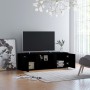 Black plywood TV cabinet 120x34x37 cm by vidaXL, TV Furniture - Ref: Foro24-801162, Price: 77,90 €, Discount: %