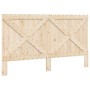 Bed frame with solid pine wood headboard 200x200cm by vidaXL, Beds and slatted bases - Ref: Foro24-3281579, Price: 255,99 €, ...