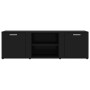 Black plywood TV cabinet 120x34x37 cm by vidaXL, TV Furniture - Ref: Foro24-801162, Price: 77,90 €, Discount: %