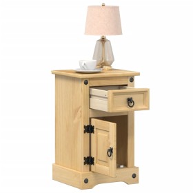 Corona bedside table solid pine wood 35x32.5x58 cm by vidaXL, Nightstands - Ref: Foro24-4005652, Price: 66,17 €, Discount: %