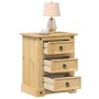 Corona bedside table solid pine wood 53x39x66 cm by vidaXL, Nightstands - Ref: Foro24-4005659, Price: 88,38 €, Discount: %