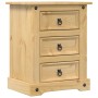 Corona bedside table solid pine wood 53x39x66 cm by vidaXL, Nightstands - Ref: Foro24-4005659, Price: 88,38 €, Discount: %