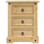 Corona bedside table solid pine wood 53x39x66 cm by vidaXL, Nightstands - Ref: Foro24-4005659, Price: 88,38 €, Discount: %