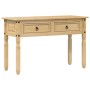 Corona console table solid pine wood 115x46x73 cm by vidaXL, Side tables - Ref: Foro24-4005665, Price: 102,06 €, Discount: %