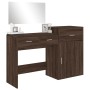 Oak Brown Engineered Wood 3-Piece Vanity Set by vidaXL, Bedroom furniture sets - Ref: Foro24-3276524, Price: 173,99 €, Discou...