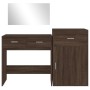 Oak Brown Engineered Wood 3-Piece Vanity Set by vidaXL, Bedroom furniture sets - Ref: Foro24-3276524, Price: 173,99 €, Discou...